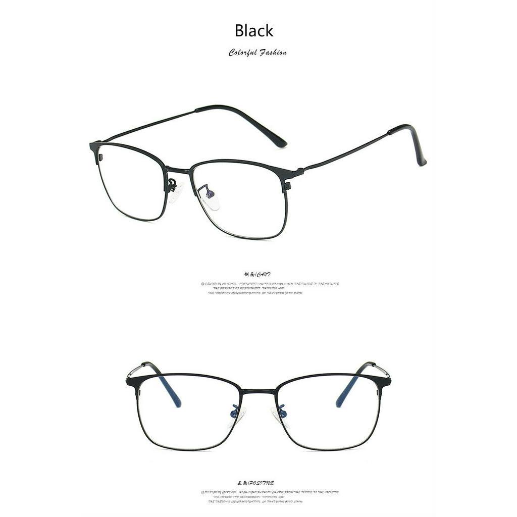 Mắt kính gọng kim loại dáng vuông phong cách Hàn Quốc cho nam và nữ