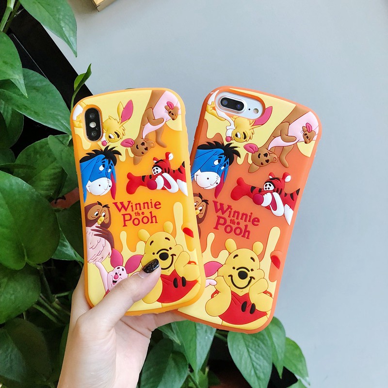 Ốp lưng in hình gấu Pooh dễ thương cho Huawei Nova 3i 3 OPPO F9 A83 F7 F5 A71 A59 A37