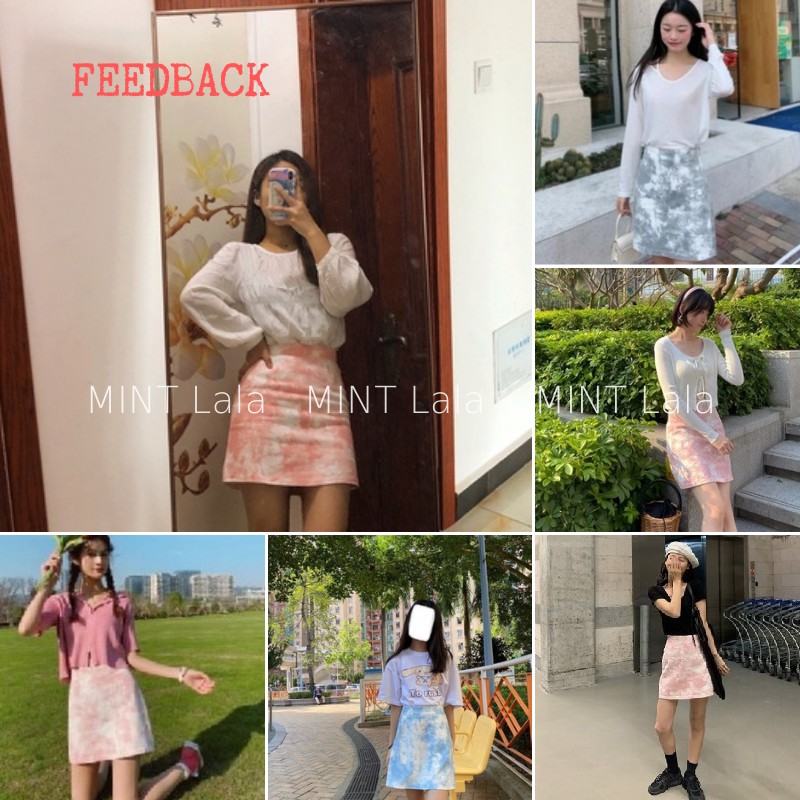 Chân Váy Chữ A Lưng Cao Vải Kaki Phong Cách Hàn Quốc
