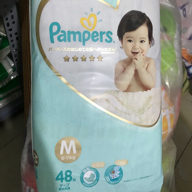 Tã dán pampers nội địa size M48 miếng