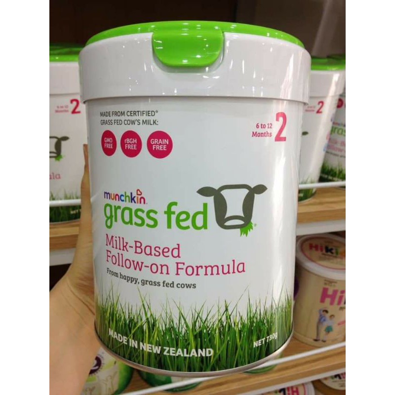 Sữa Munchkin Grass Fed Organic số 1,2,3 730 Gram date 2022