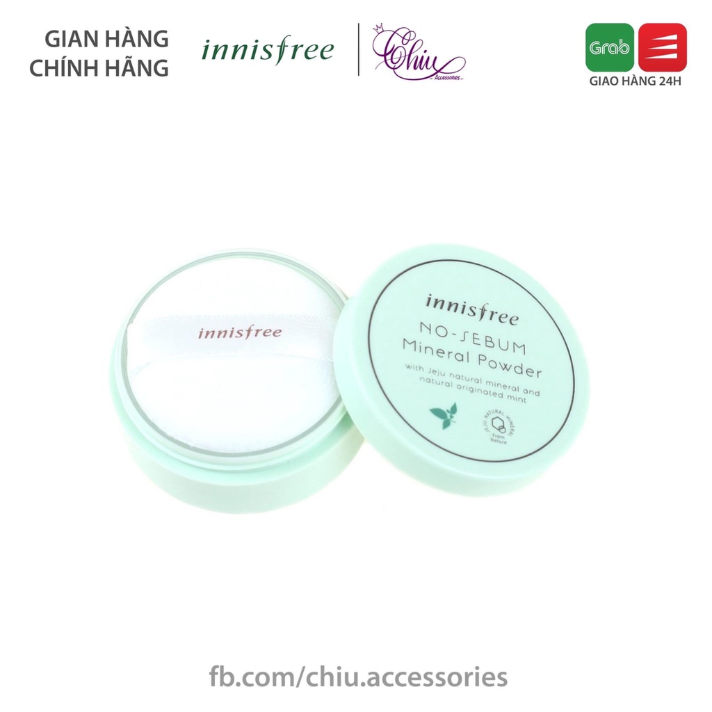 Phấn phủ kiềm dầu dạng bột innisfree No Sebum Mineral Powder 5g