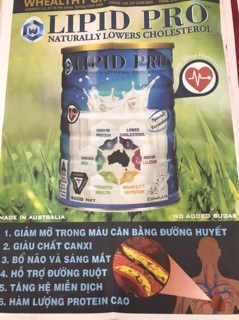 Sữa lipit pro Úc