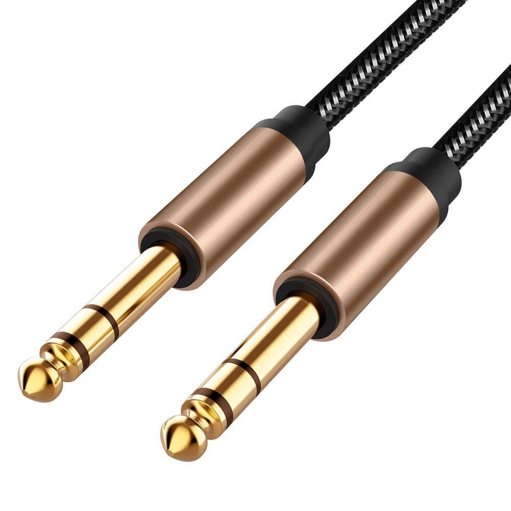 [SPM]1 x Audio Line 6.5mm Alloy shell Auxiliary Cable Plug and play Audio Line