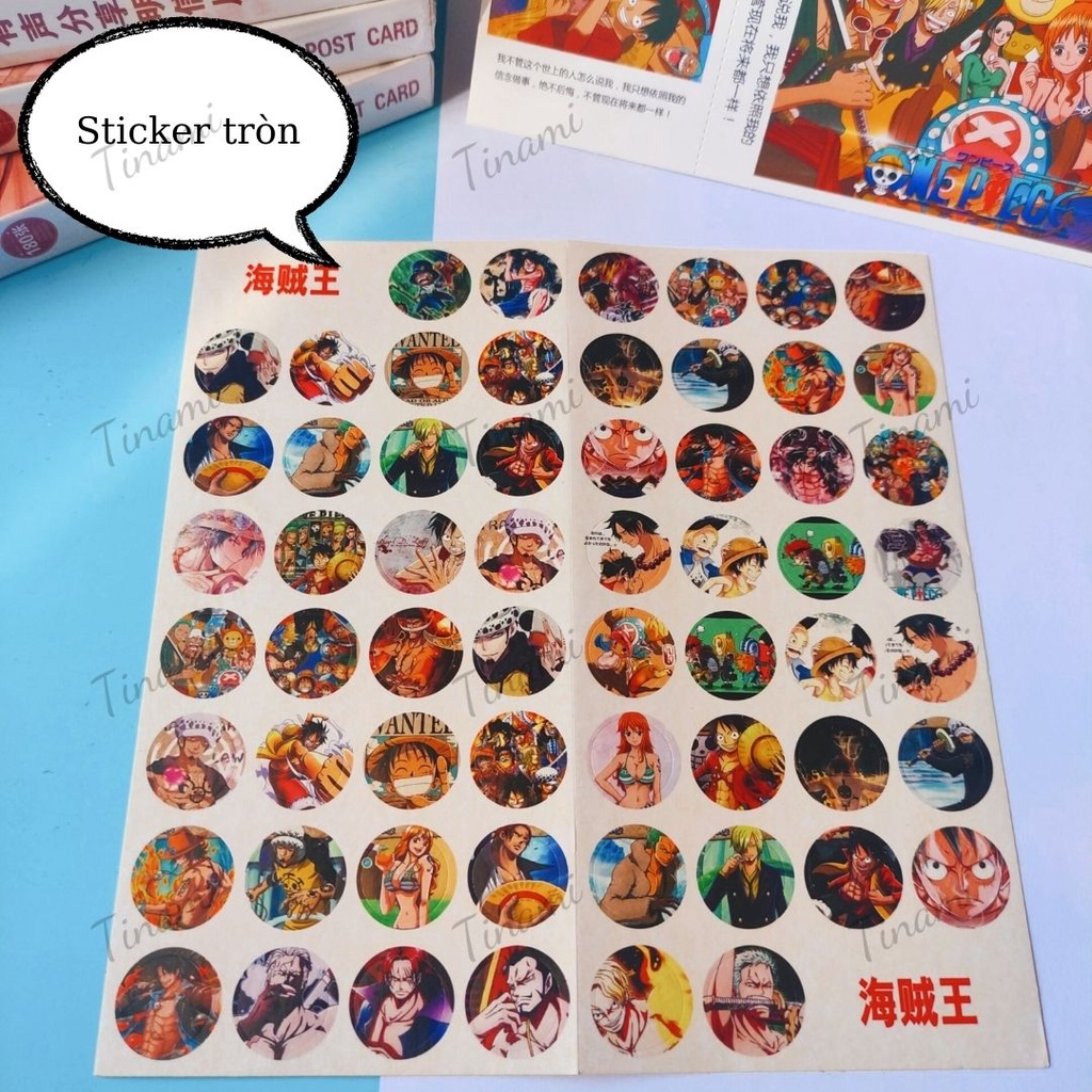 Bộ ảnh PostCard Manga Anime One Piece 30 Postcard 30 Lomo card 120 sticker hình siêu đẹp