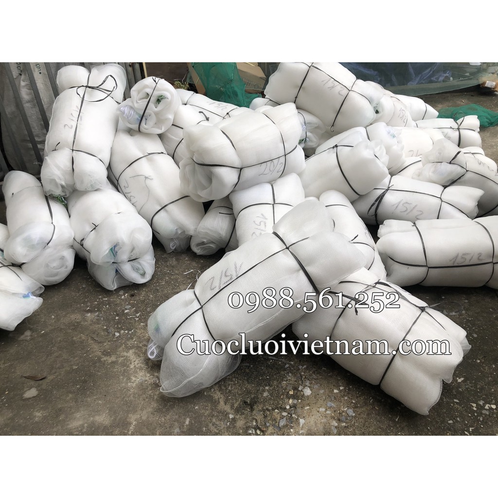 Lưới quét cá thu hoạch 20m cao 2.5m - lưới thu hoạch thủy hải sản, cá tôm cua lươn trạch chuyên dụng
