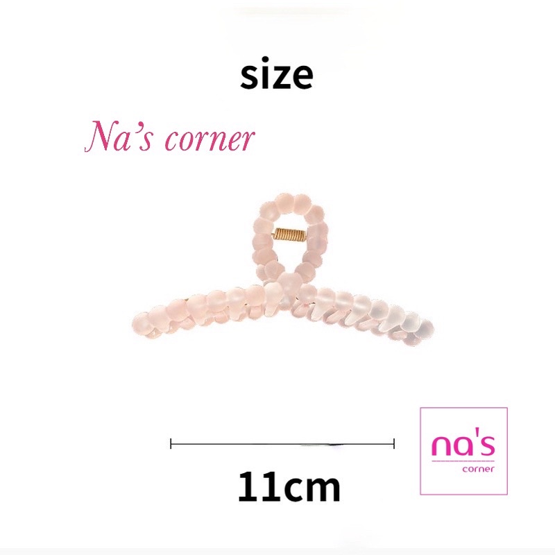 Kẹp gắp tóc nhựa trong vintage