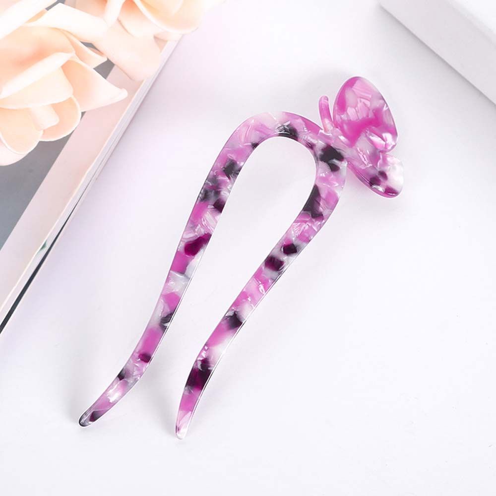 Trâm cài tóc hình bướm bằng resin phong cách Hàn Quốc cổ điển thời trang BACK2LIFE