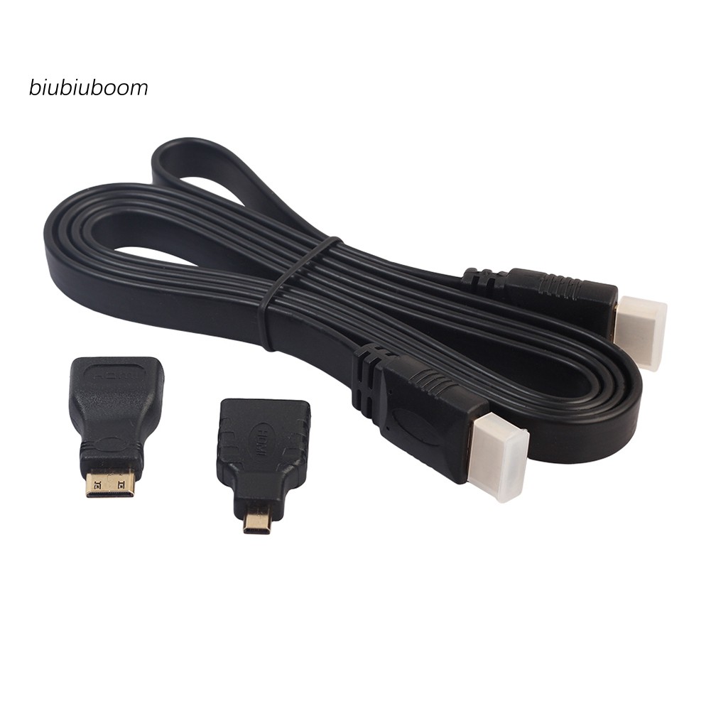 BM♠1.5M 1080P HD Cable HDMI to Mini Micro Adaptor Kit Set for Android Tablet PC TV