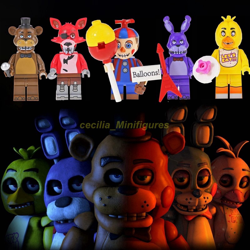 Bộ Đồ Chơi Lắp Ráp Nhân Vật Trong Five Nights at Freddy's