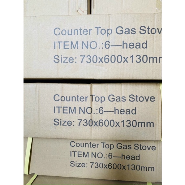 Bếp gas 6 lò chuyên dùng nấu mỳ cay, cơm niêu, bánh xèo, chế biến các món ăn - Bếp ga 6 họng - Bếp ga 6 cửa cao cấp