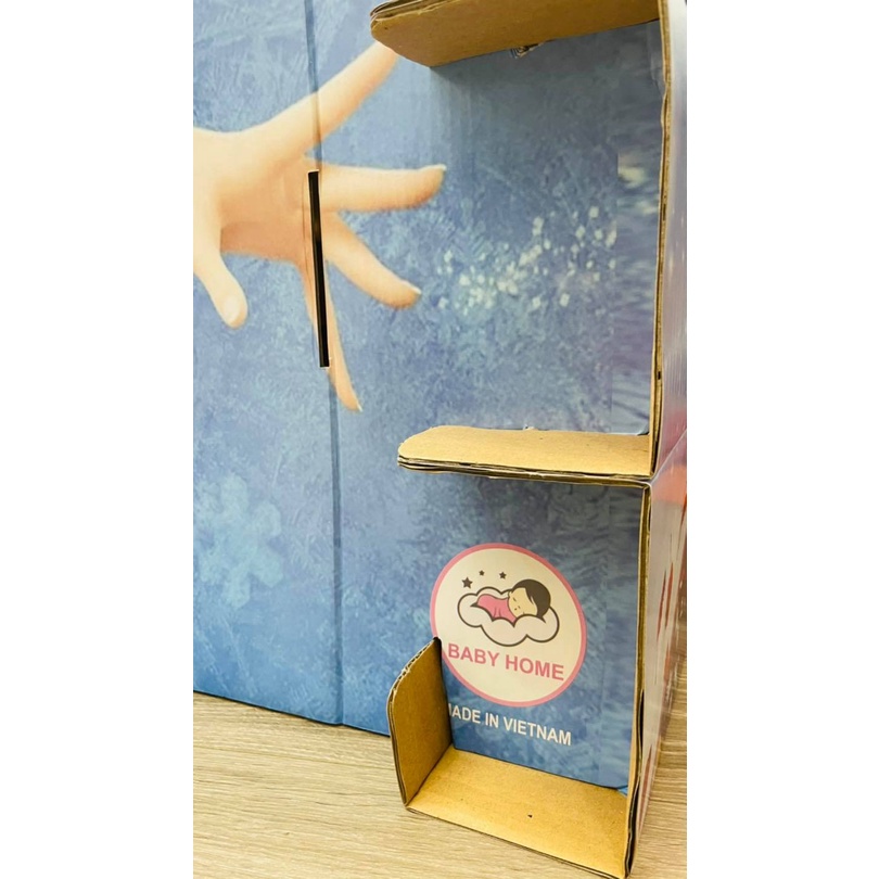 Nhà Bìa Giấy Carton Lắp Ghép An Toàn Hình Công Chúa Elsa