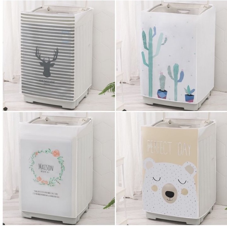 Bọc máy giặt cửa ngang cửa trên, áo trùm máy giặt che phủ chống bụi, chống nước đủ size