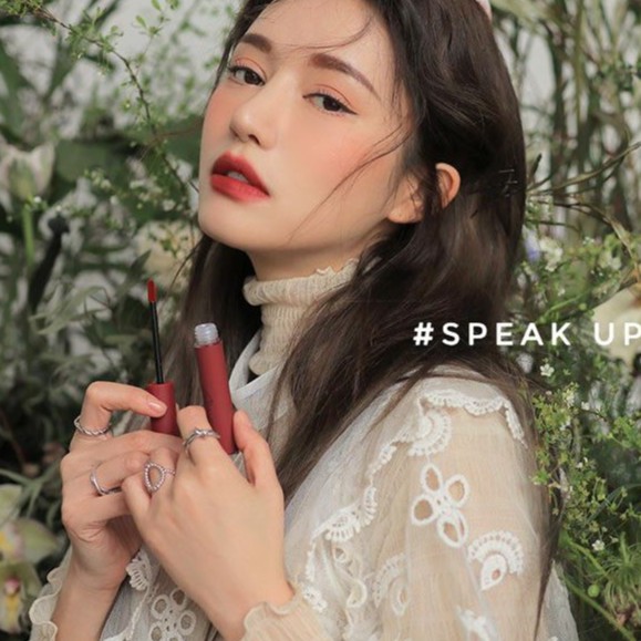 Son 3CE Velvet Lip Tint #Speak Up Màu Đỏ Pha Nâu Ánh Hồng