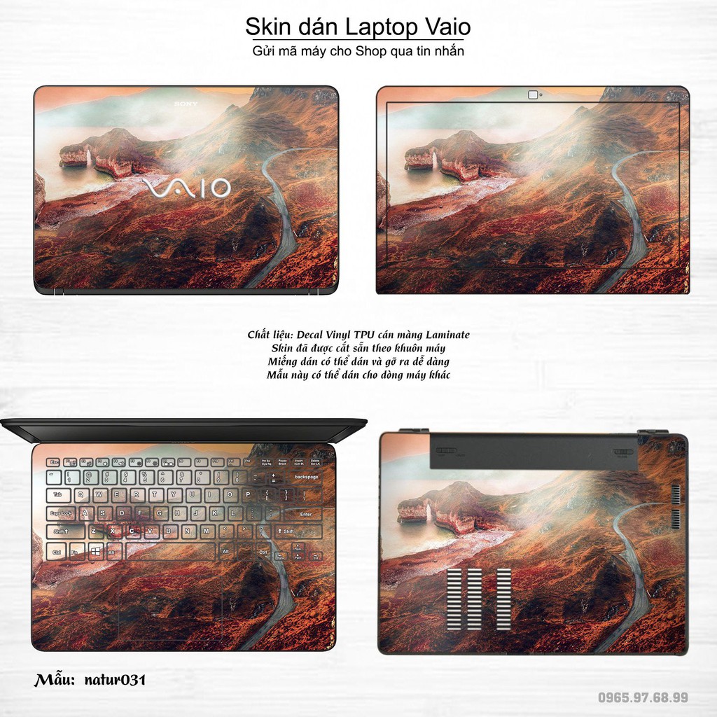 Skin dán Laptop Sony Vaio in hình thiên nhiên _nhiều mẫu 2 (inbox mã máy cho Shop)