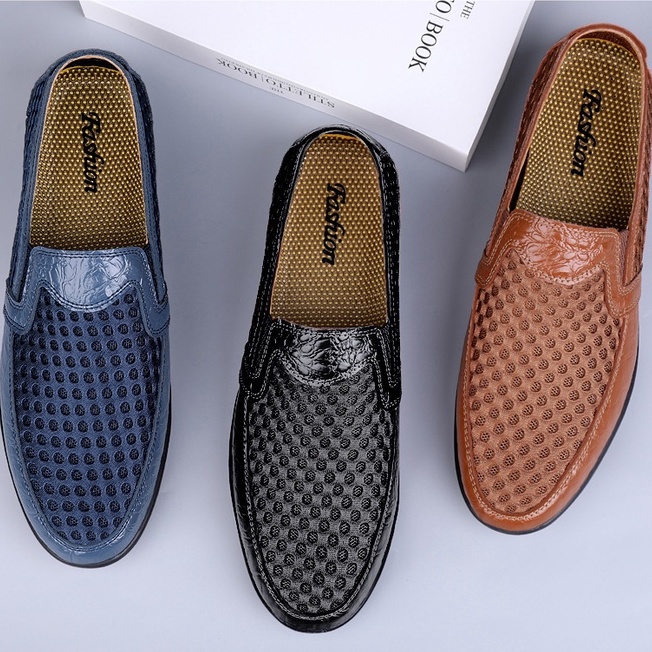 Đôi giày lười bằng da bò thời trang sành điệu cho nam