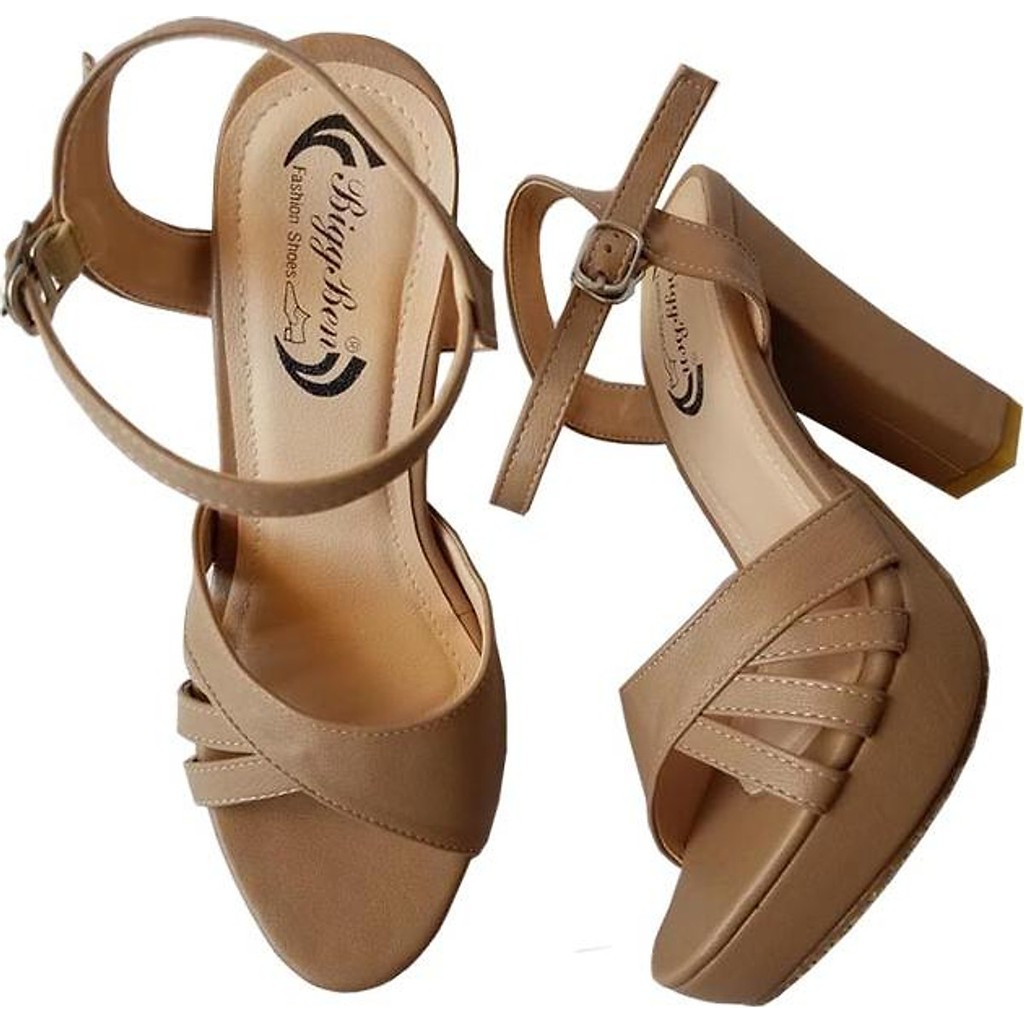 Giày sandal cao gót nữ cao cấp BIGGBEN HKD283