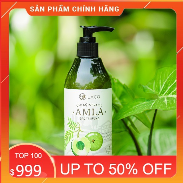 Dầu Gội Organic Amla - Laco - giảm rụng tóc - Cam kết chính hãng