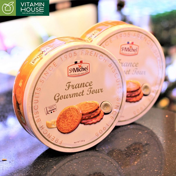 Bánh Quy Hộp Thiếc France Gourmet Jour St.Michel 150 gram | BigBuy360 - bigbuy360.vn