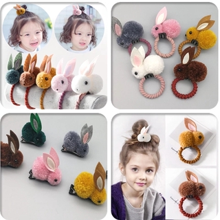 Dây Thun Cột Tóc Hình Thỏ 3d Đáng Yêu