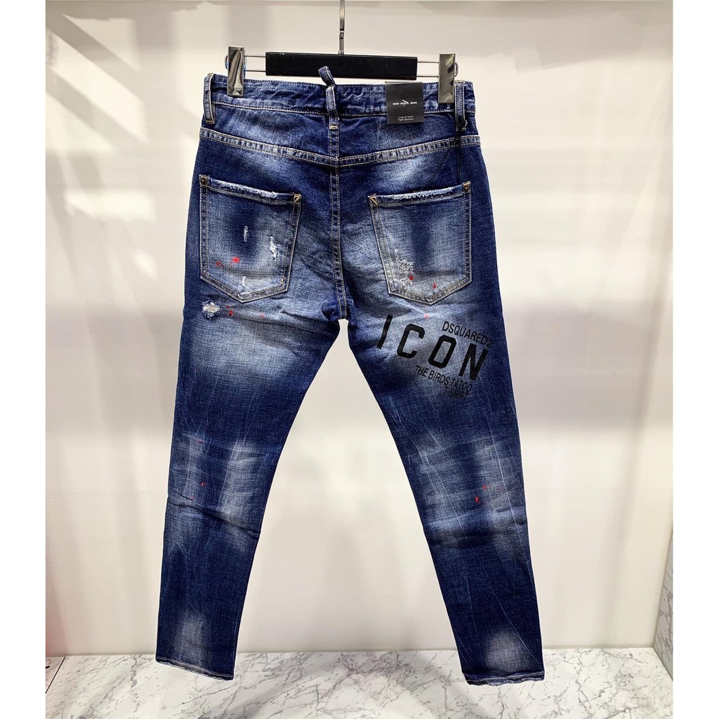 Quần jean siêu cấp D.s.q.u.a.r.e.d i c o n thêu Én MLN size 44-46-48-50