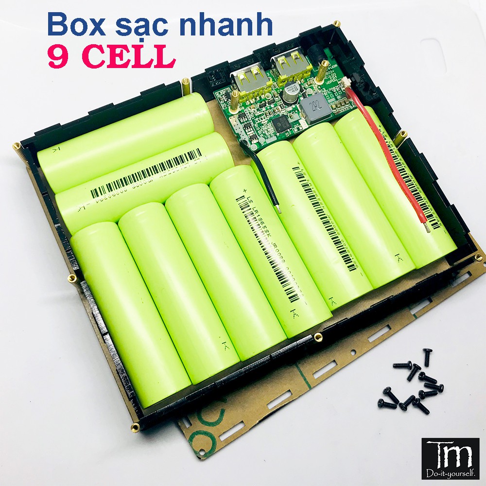 Box Sạc Dự Phòng Sạc Nhanh QC 3.0 Mica 9 Cell