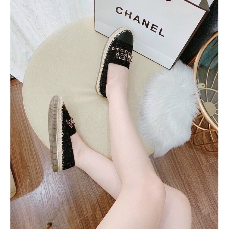 giày lười chanel xích ( mẫu mới - ảnh thật )