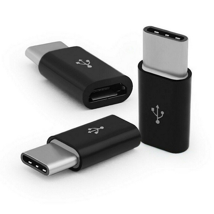 Đầu chuyển Micro usb sang Type C-Type C sang Micro usb-Type C qua 3.5mm-Type C qua cáp sạc và ngược lại