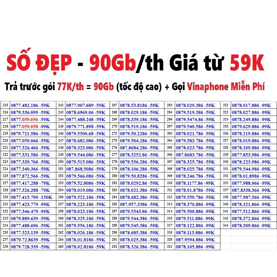 [Miễn phí tháng đầu], SIM 4G ITEL, Sim 90G/th tốc độ cao 4G mạng VINAPHONE, Gọi VINAPHONE miễn phí.