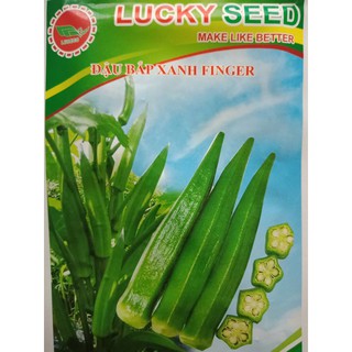 Cung Cấp Hạt giống đậu bắp xanh LUCKYSEEEDS -10gr hạt đẹp