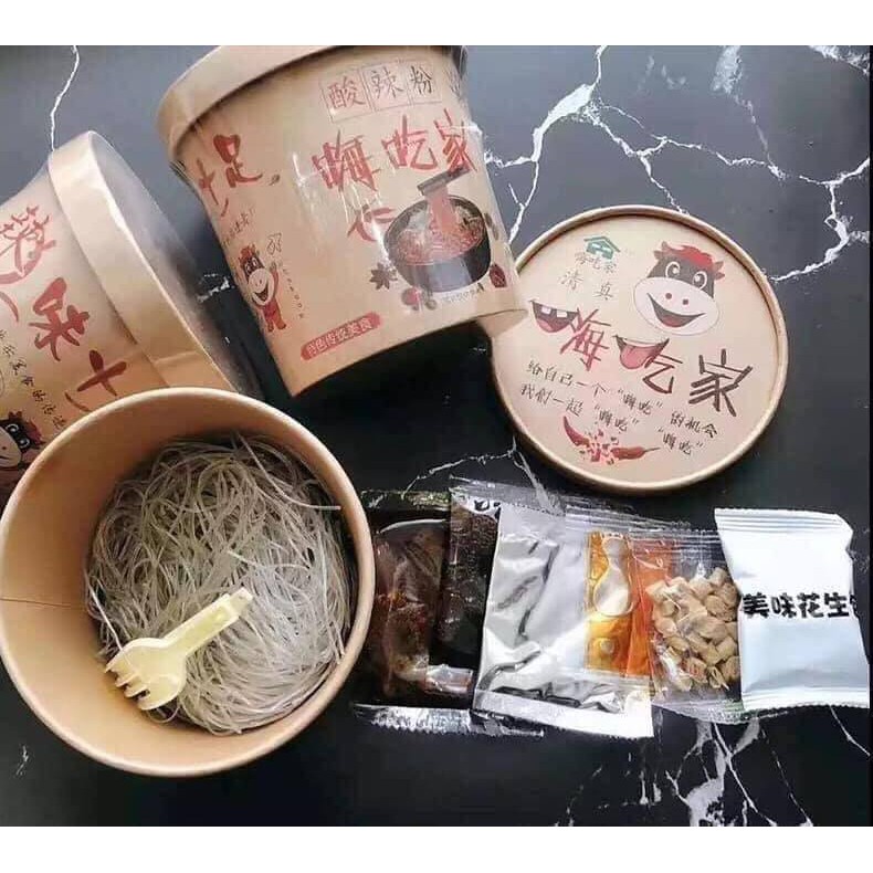 Thùng 6 hộp miến chua cay Trùng Khánh