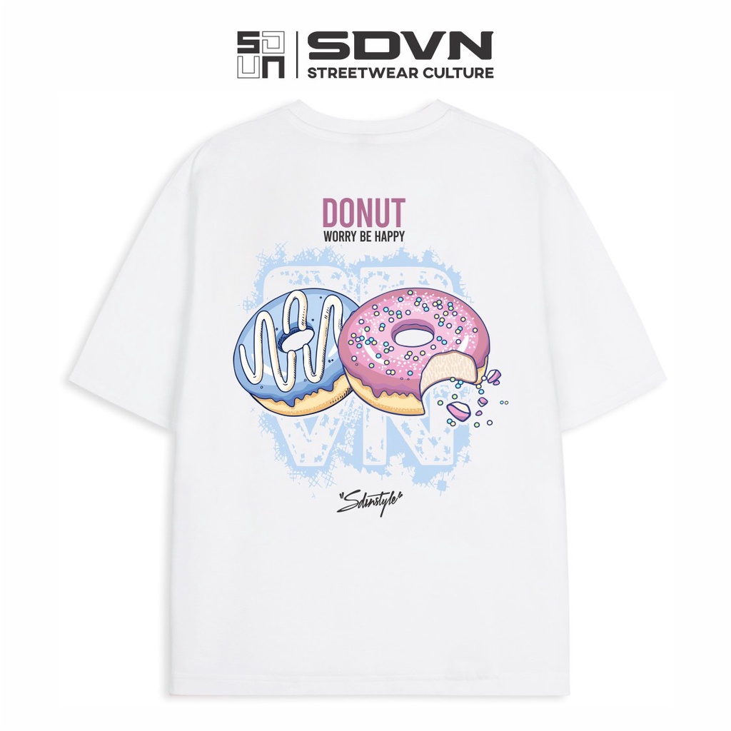 Áo Thun Unisex Nam Nữ Form rộng Local Brand SDVN DONUT