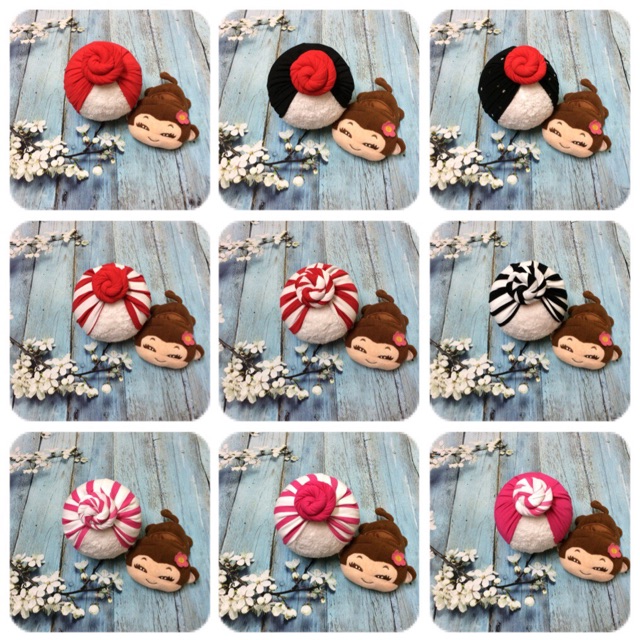 Combo sỉ mũ turban ốc