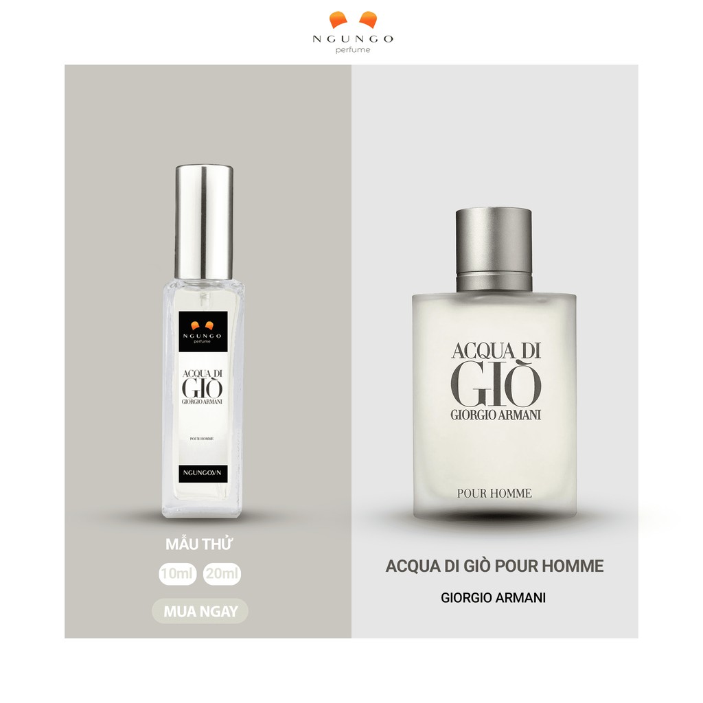 Nước hoa Acqua di Gio Pour Homme [mẫu dùng thử]