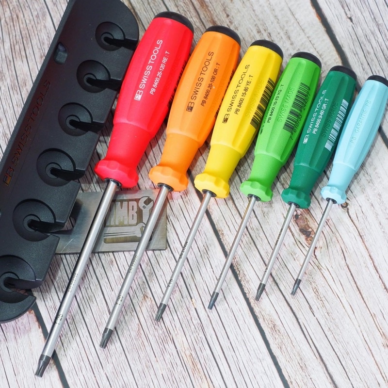 🇨🇭Swiss made🇨🇭 Bộ tua vít hoa thị Thuỵ Sĩ có giá treo PB Swiss Tools PB 8440.RB Ho
