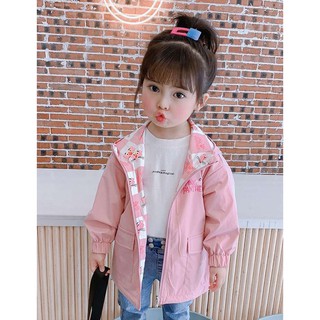 Áo khoác gió hai mặt hổ hồng