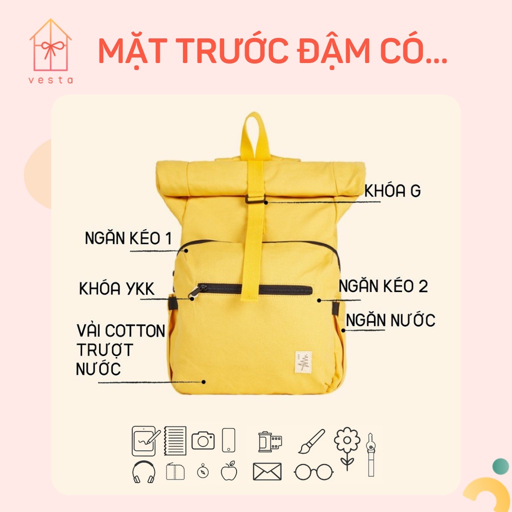 Balo nam nữ đẹp ĐẬM BNS CUỘN LIGHT thích hợp đi học, đi chơi, du lịch