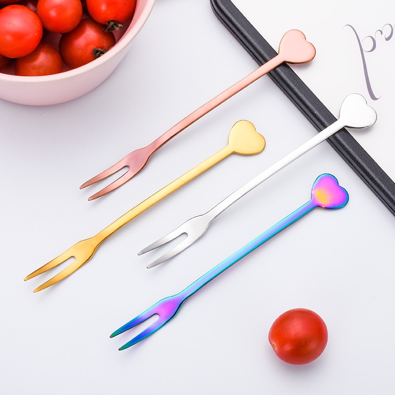 Nĩa Ăn Trái Cây Bằng Thép Không Gỉ 304 Cao Cấp