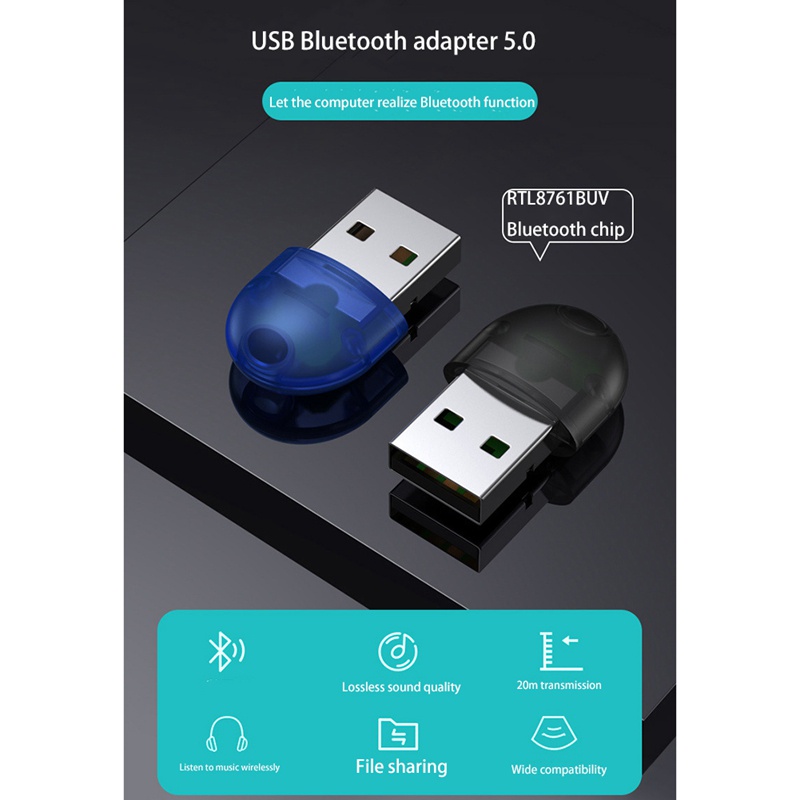 Thiết bị nhận tín hiệu không dây Bluetooth 5.0 20M màu đen | BigBuy360 - bigbuy360.vn