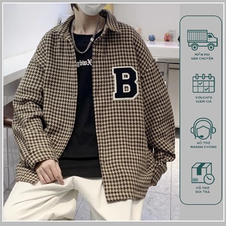 Áo khoác nam Áo khoác nam Áo khoác nam bomber nỉ nhung Áo khoác nỉ +chữ B in