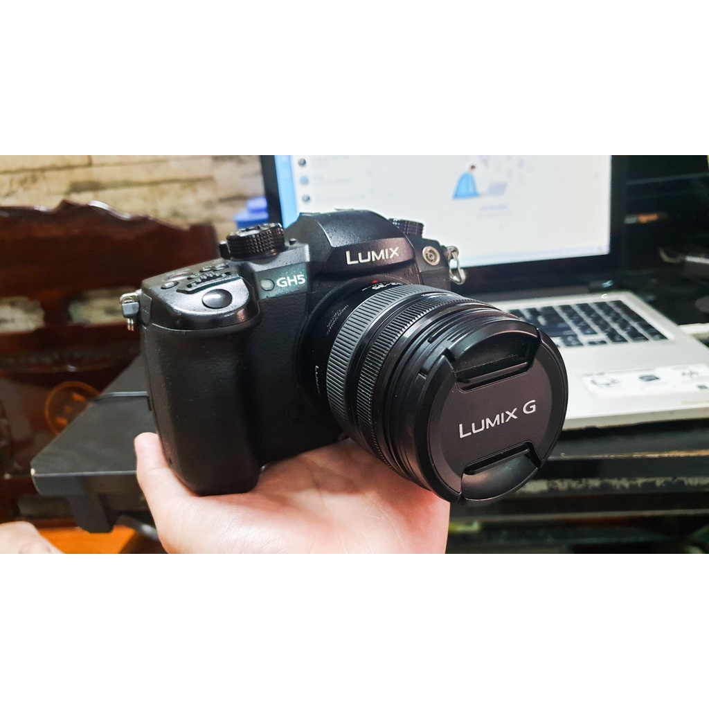 Máy ảnh Panasonic Lumix GH5 + lens 12-35mm F2.8 Mark ii  . Quay 4k/60fps 10bit - Wifi - Máy đã Cài V