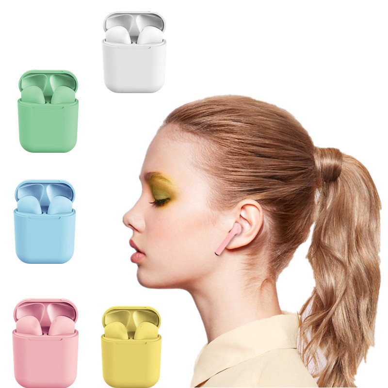 Tai nghe Bluetooth Inpods 12 chống nước, cảm biến vân tay - Bluetooth earphones I12 5.0 | BigBuy360 - bigbuy360.vn