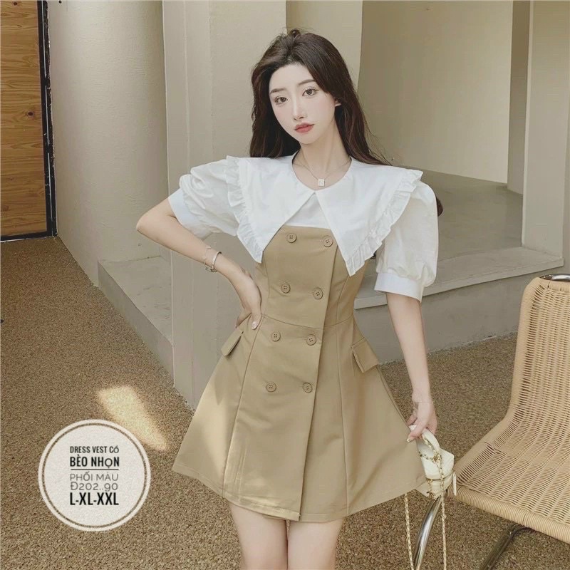Đầm vest cổ nhọn