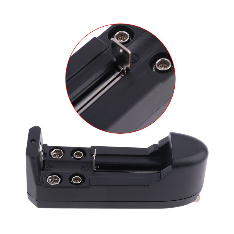 Bộ sạc pin AA AAA Li Ni-Cd NiMH 3.7V 18650 màu đen