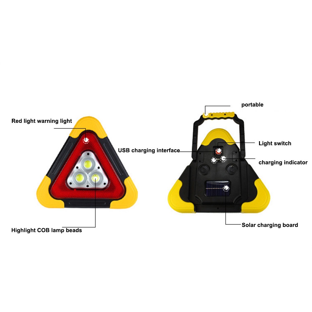 Đèn Cảnh Báo Khẩn Cấp COB Đa Năng Sạc Cổng Usb Gắn Xe Hơi