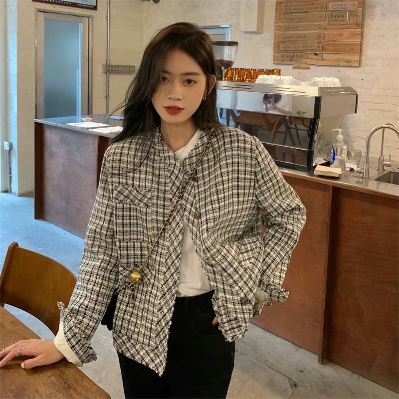 Áo Khoác Cardigan Tay Dài Phong Cách Retro Pháp