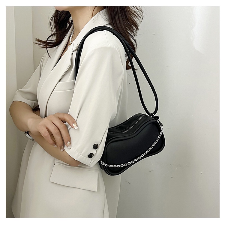 Túi đeo bên vai/ cầm tay IELGY màu trơn thời trang đơn giản dành cho nữ