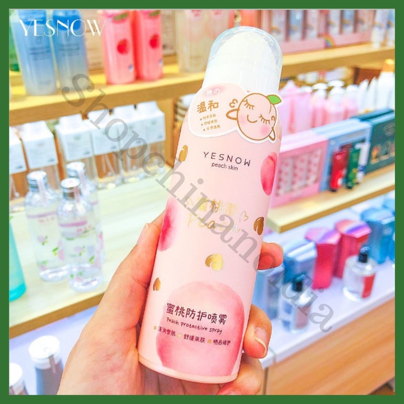 YESNOW - Xịt bảo vệ nâng tone da Peach Skin