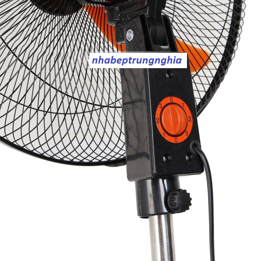 Quạt cây đứng công nghiệp điện cơ 91 QĐ-CN450P Bộ Quốc Phòng - cánh cam, sải cánh 45cm