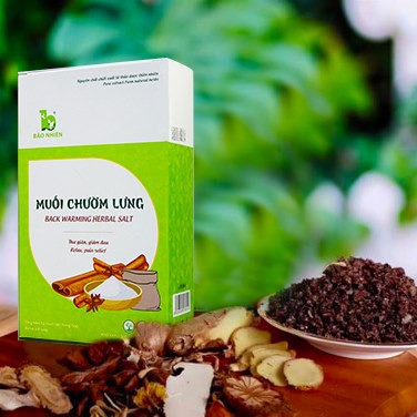 Muối chườm lưng thảo mộc Bảo Nhiên 850g